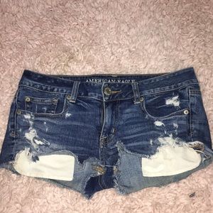 American Eagle “shortie” shorts